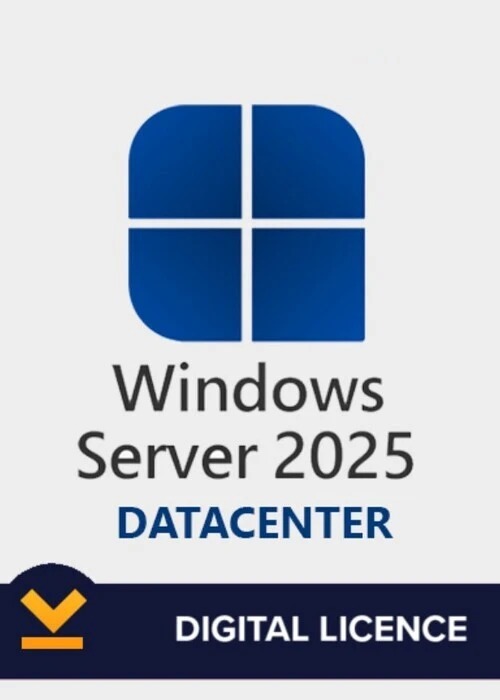 Microsoft Windows Server Datacenter 2025 64-bit 16 Core.